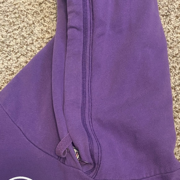 PINK Victoria's Secret Purple Hoodie LSU Tiger Graphic. Geaux Tigers Back Hit Sm - Picture 9 of 13